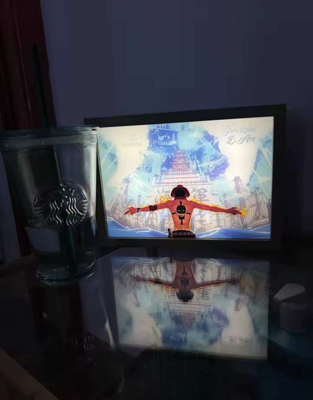 Cuadro LED One Piece – Portgas D. Ace