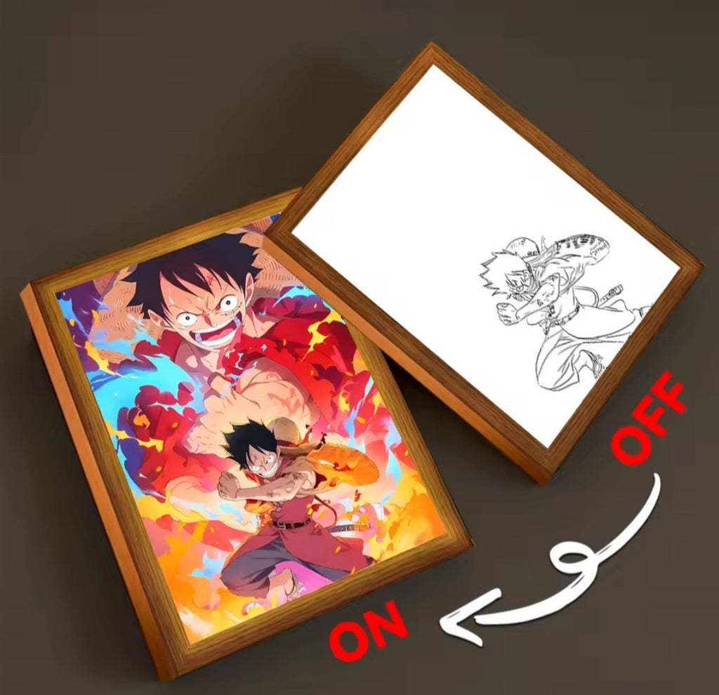 Cuadro LED One Piece – Luffy Gear Power