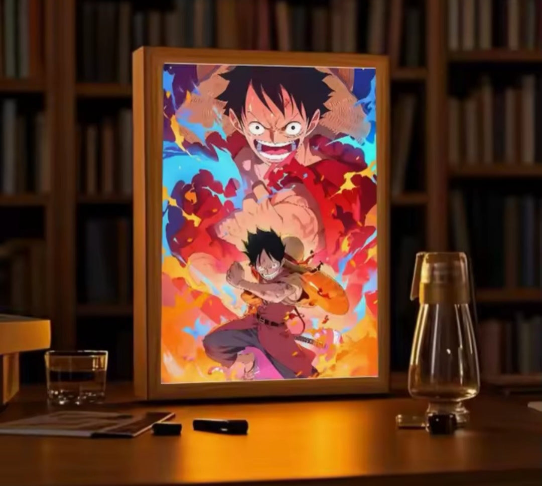 Cuadro LED One Piece – Luffy Gear Power